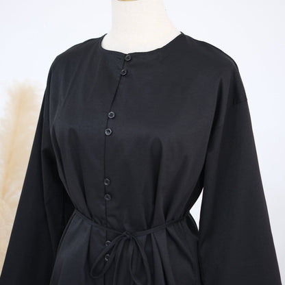 Button-Front Longline Top & Wide-Leg Trouser Set(MS456) - A-1 Thread Vault