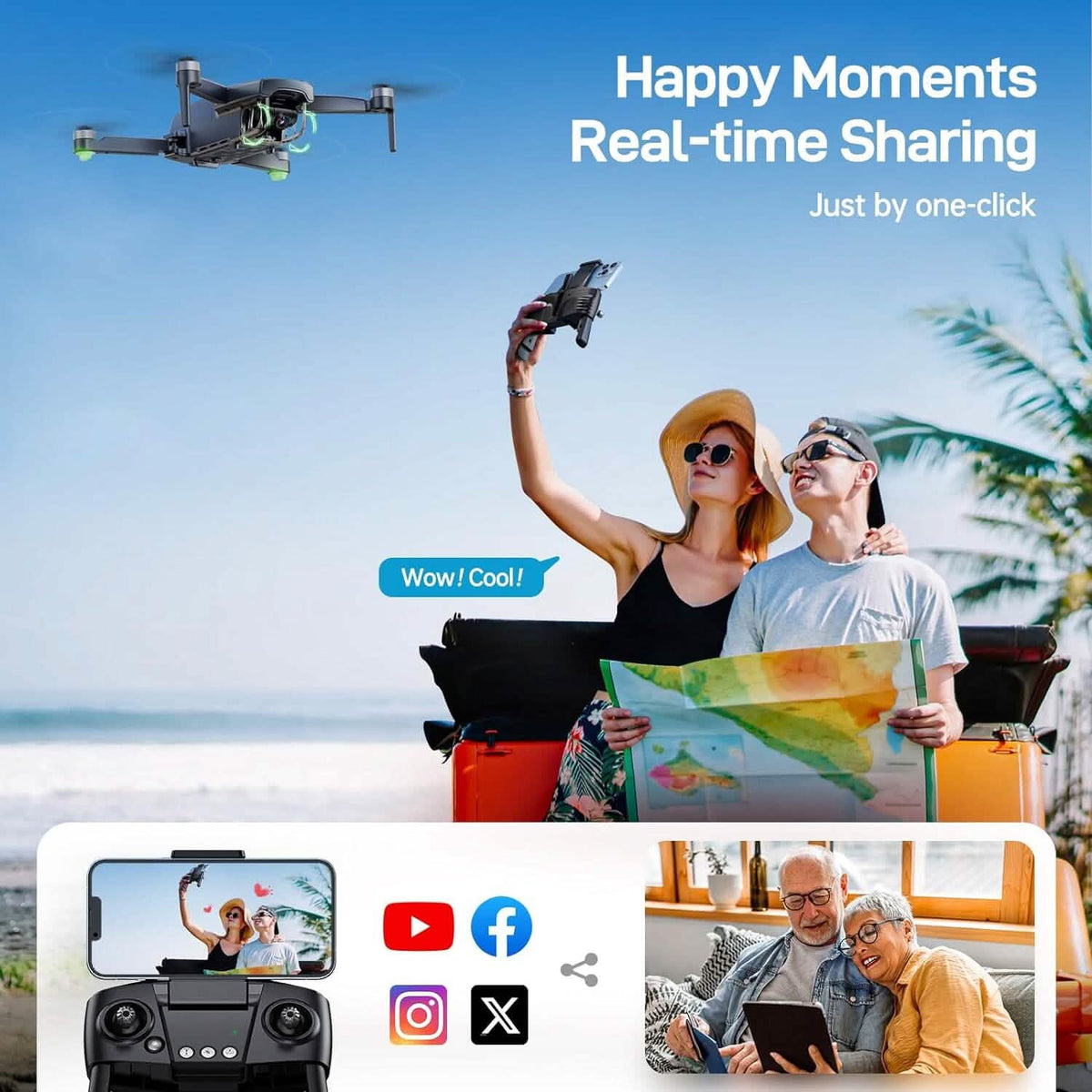Bwine F7MINI Drone with Camera (Refurbished) - A-1 Thread Vault
