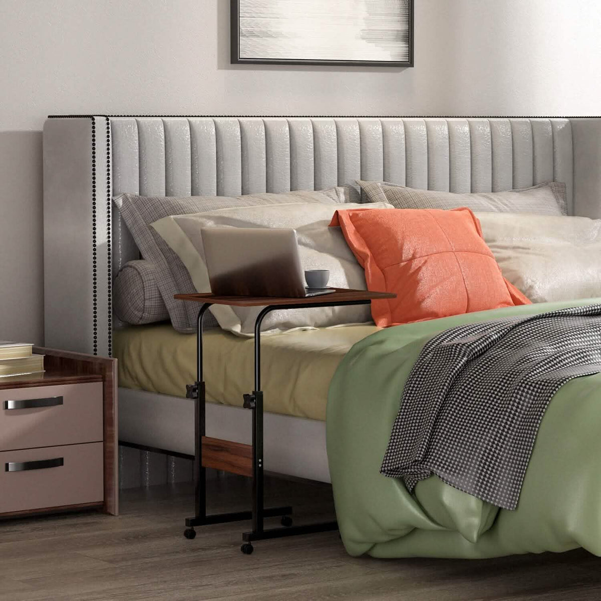 C Side Laptop Small Slim Snack Side Table - A-1 Thread Vault