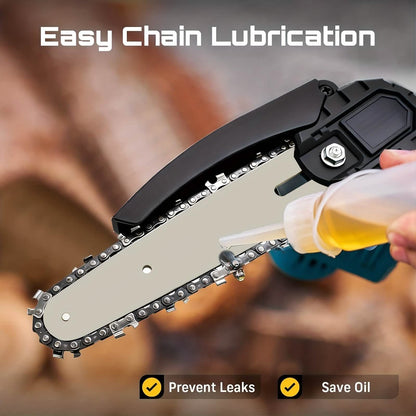 6-inch Cordless Mini Chainsaw – Handheld Electric, Lightweight, Battery-Powered - A-1 Thread Vault