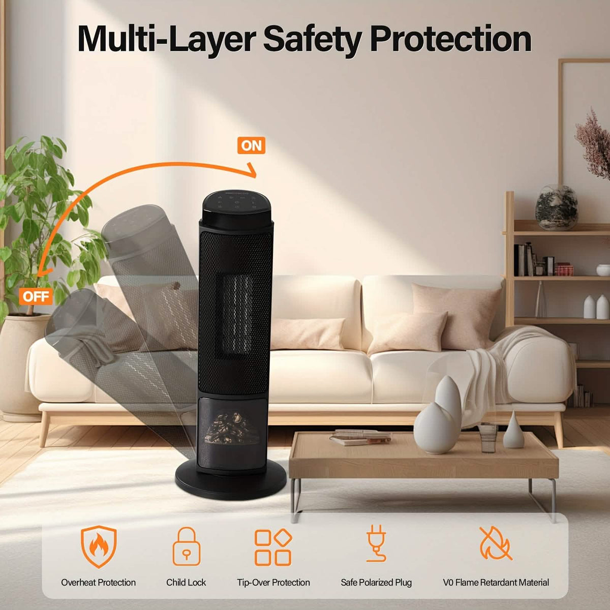 Portable Electric Space Heater with Remote & Thermostat - A-1 Thread Vault