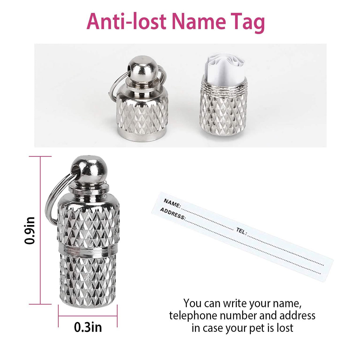 Ca2-Pack: Adjustable Kitten Collar with Bell Name Tag - A-1 Thread Vault