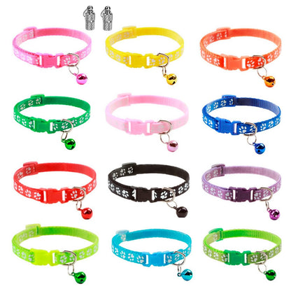 Ca2-Pack: Adjustable Kitten Collar with Bell Name Tag - A-1 Thread Vault