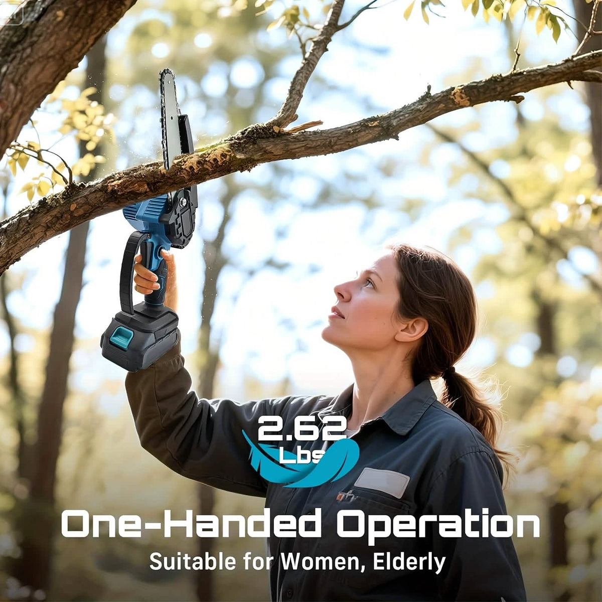 6-inch Cordless Mini Chainsaw – Handheld Electric, Lightweight, Battery-Powered - A-1 Thread Vault