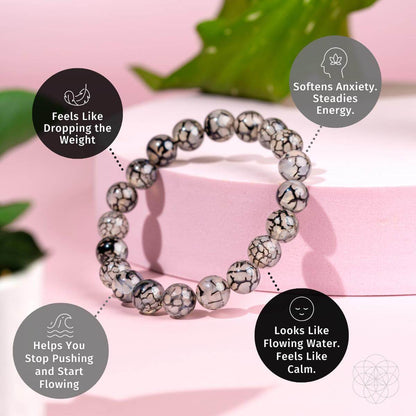 Calm in the Chaos - River Agate Bracelet - A-1 Thread Vault