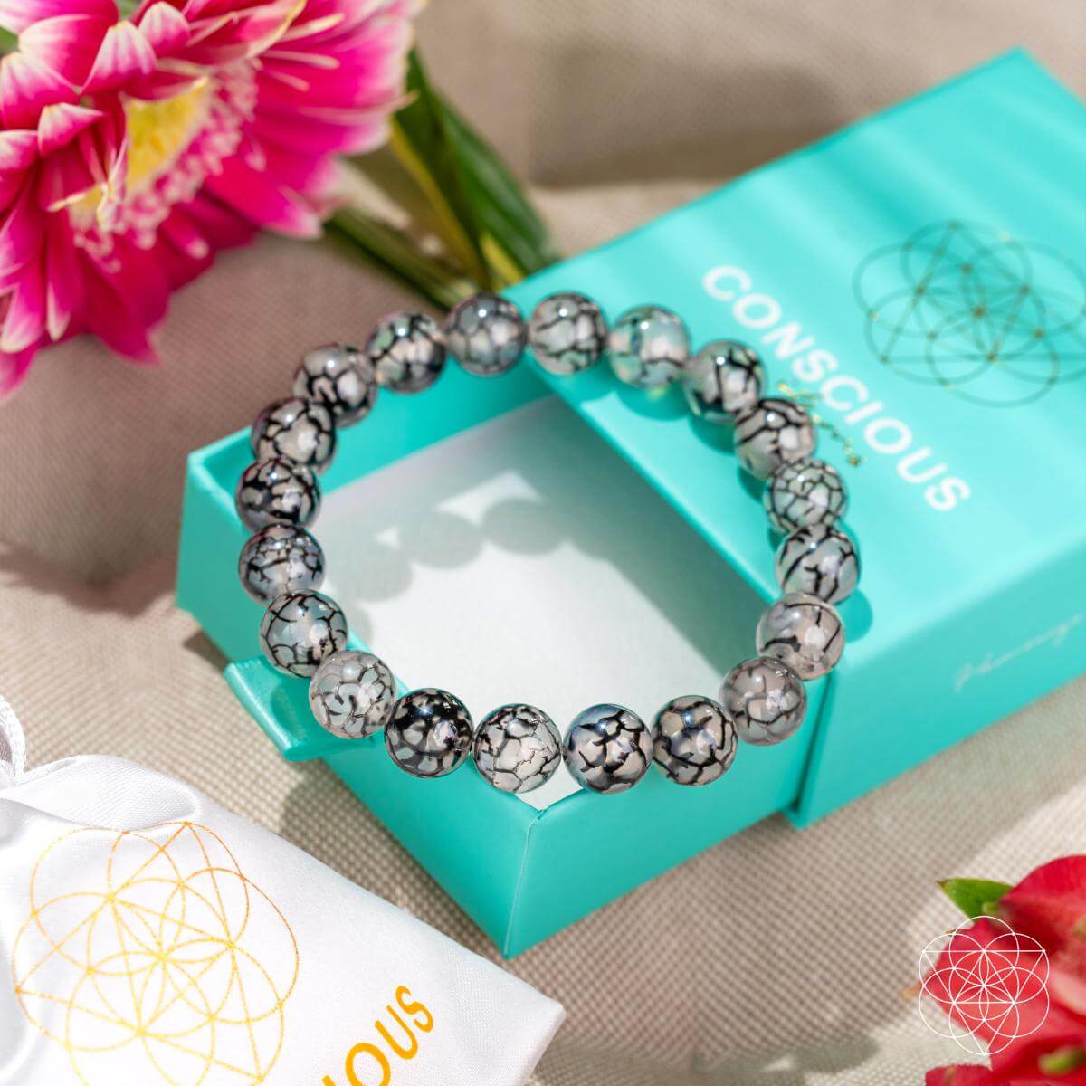 Calm in the Chaos - River Agate Bracelet - A-1 Thread Vault