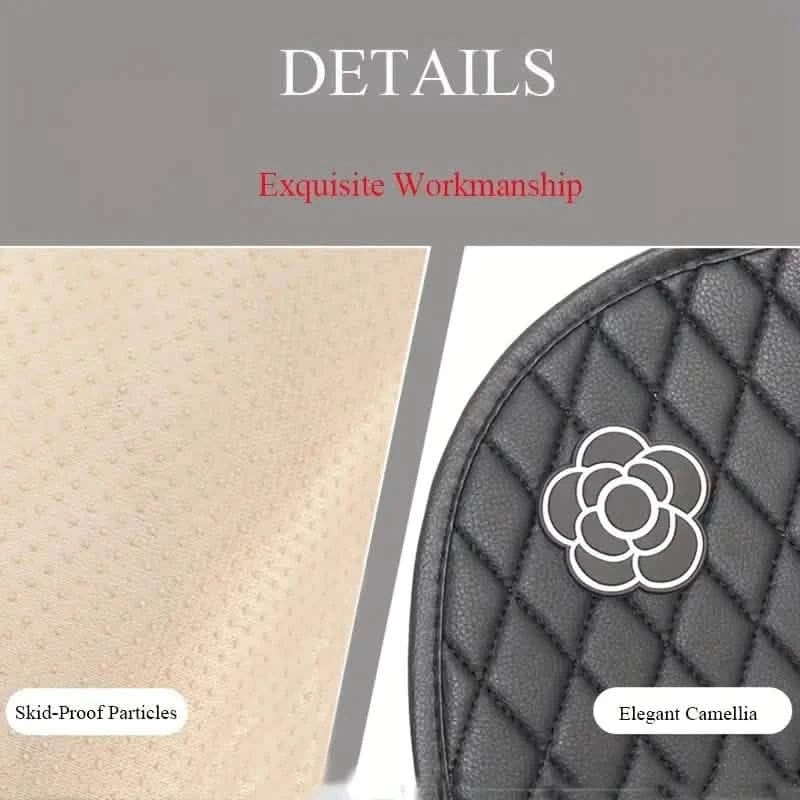 Camellia Flower Breathable Skidproof And Durable Car Seat Cushion - A-1 Thread Vault