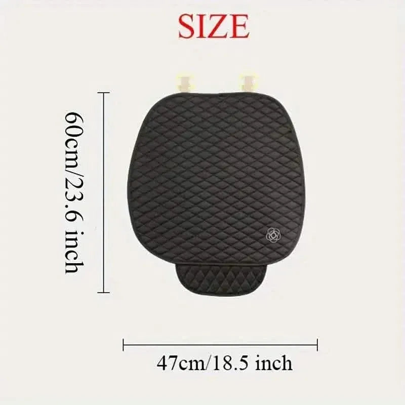 Camellia Flower Breathable Skidproof And Durable Car Seat Cushion - A-1 Thread Vault