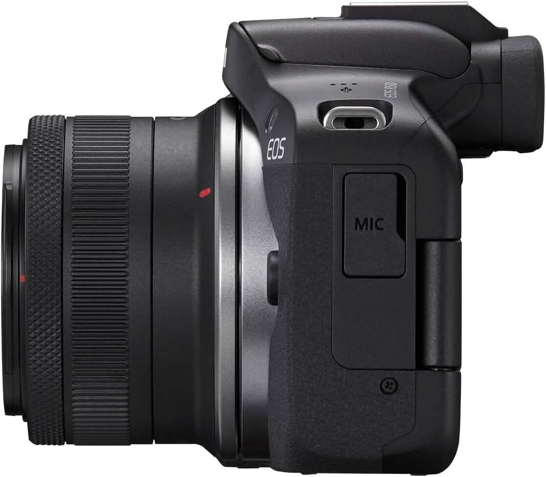 Canon EOS R50 4K Mirrorless Camera with RF-S 18-45mm f/4.5-6.3 IS STM Lens (Open-Box) - A-1 Thread Vault
