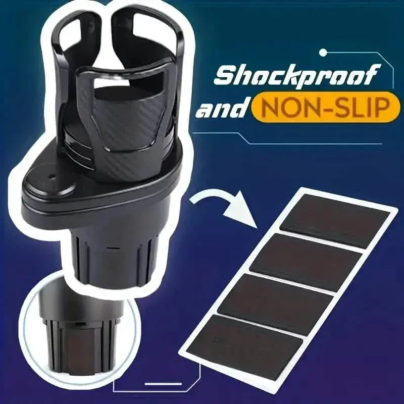 Car Adapter Adjustable Multifunctional Dual Cup Holder With Phone Holder Aromatherapy Organizer - A-1 Thread Vault