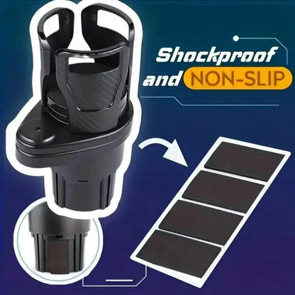 Car Adapter Adjustable Multifunctional Dual Cup Holder With Phone Holder Aromatherapy Organizer - A-1 Thread Vault