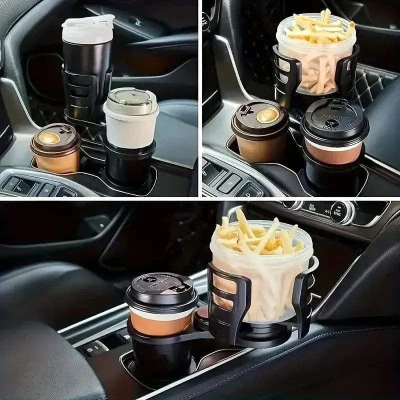 Car Adapter Adjustable Multifunctional Dual Cup Holder With Phone Holder Aromatherapy Organizer - A-1 Thread Vault
