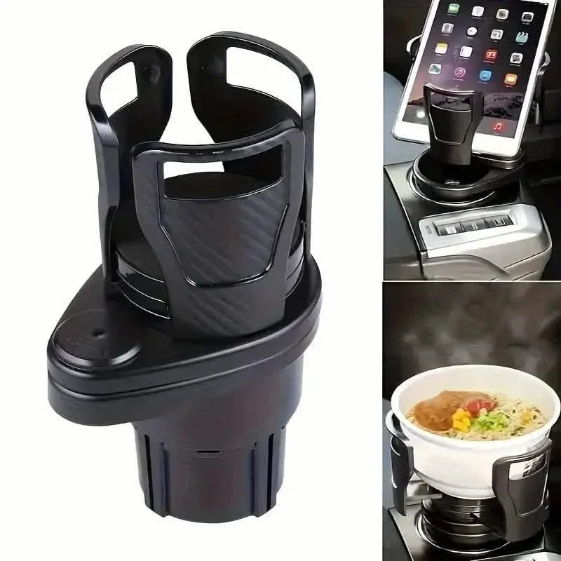 Car Adapter Adjustable Multifunctional Dual Cup Holder With Phone Holder Aromatherapy Organizer - A-1 Thread Vault