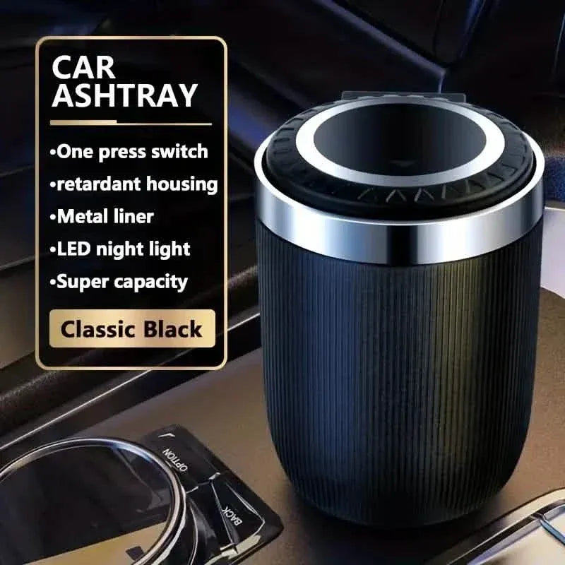 Car Ashtray Multi-functional Universal Household Portable Metal Liner Ashtray - A-1 Thread Vault