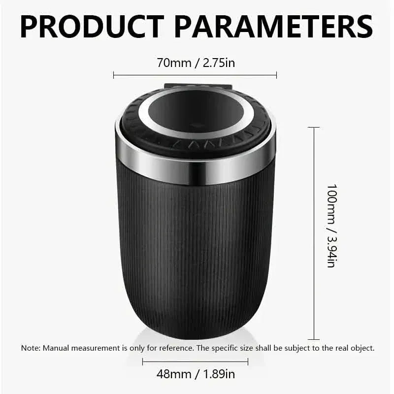 Car Ashtray Multi-functional Universal Household Portable Metal Liner Ashtray - A-1 Thread Vault
