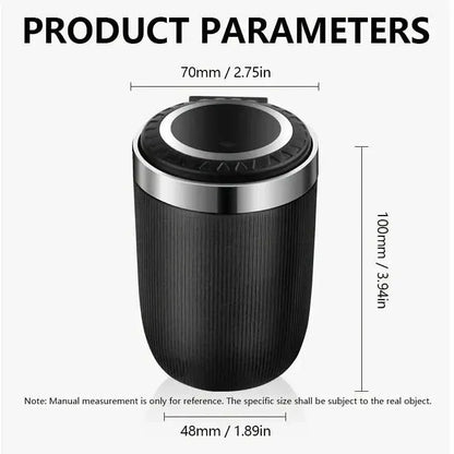 Car Ashtray Multi-functional Universal Household Portable Metal Liner Ashtray - A-1 Thread Vault