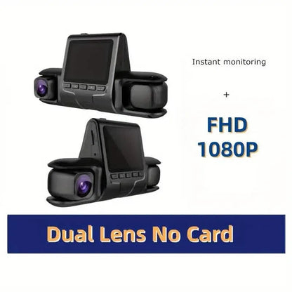 Car Dashcam Recorder, 2.0 Inch Screen Dual Lens HD Night Monitoring Mini Dash Cam - A-1 Thread Vault