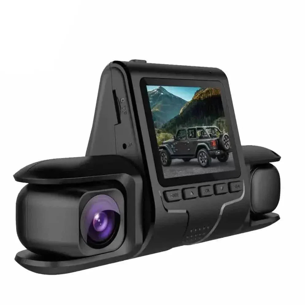 Car Dashcam Recorder, 2.0 Inch Screen Dual Lens HD Night Monitoring Mini Dash Cam - A-1 Thread Vault