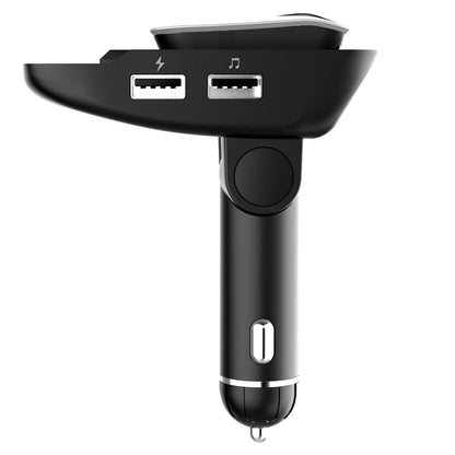 Car FM Transmitter with Wireless Earpiece 2 USB Charge Ports - A-1 Thread Vault