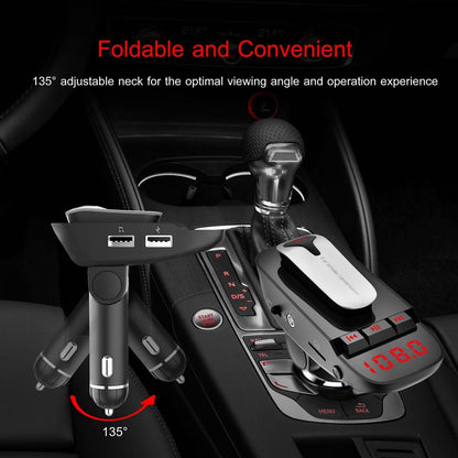 Car FM Transmitter with Wireless Earpiece 2 USB Charge Ports - A-1 Thread Vault
