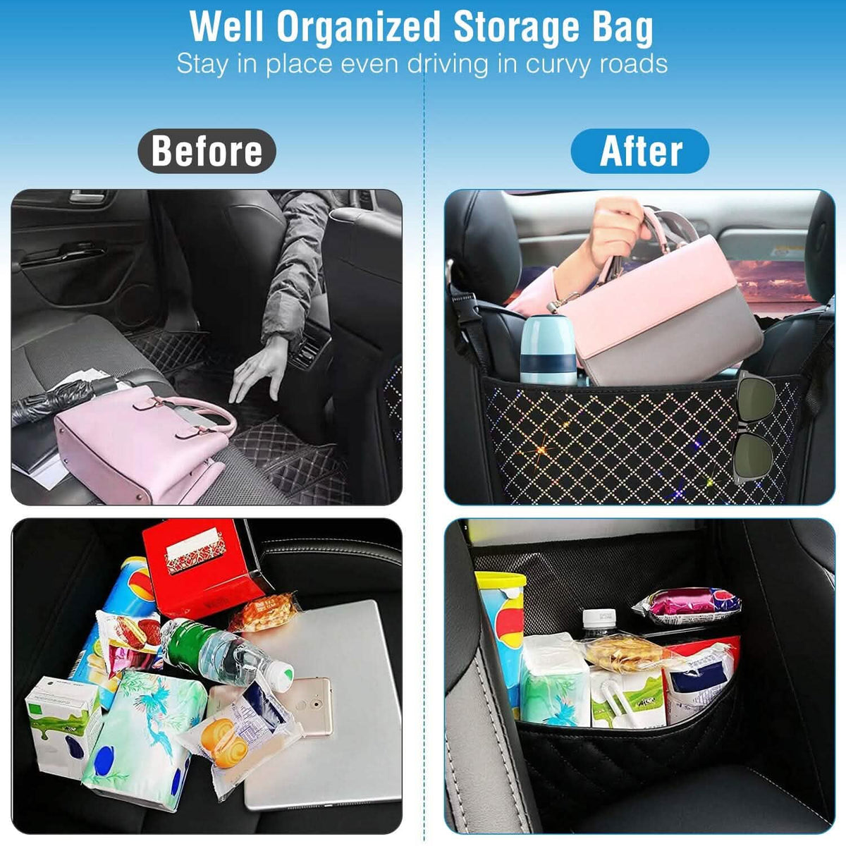 Car Handbag Purse Holder - A-1 Thread Vault