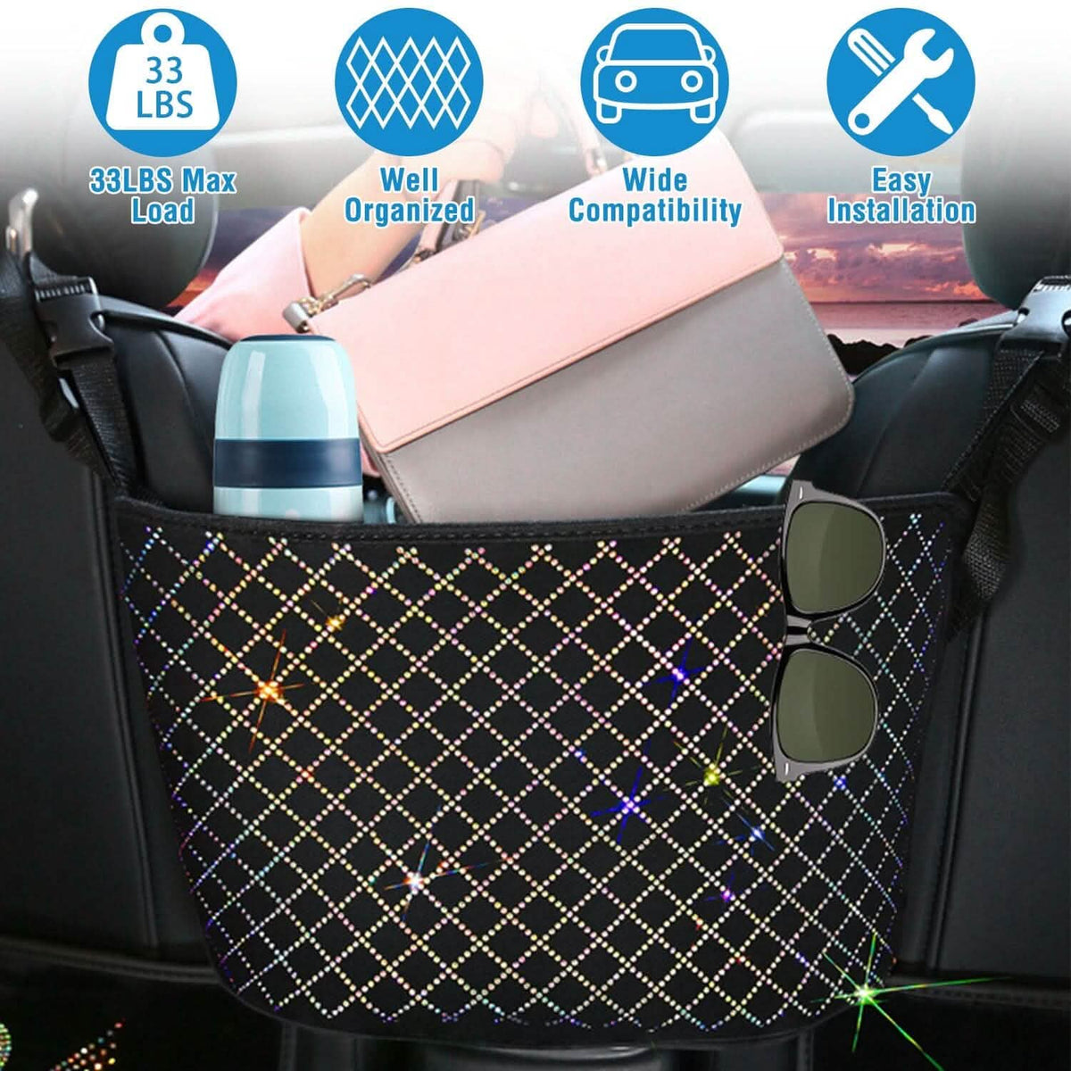 Car Handbag Purse Holder - A-1 Thread Vault