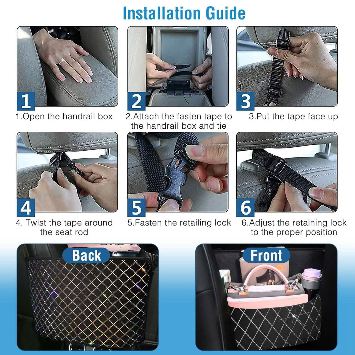 Car Handbag Purse Holder - A-1 Thread Vault
