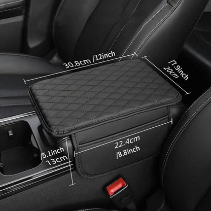 Car Interior Leather Armrest Storage Bag - A-1 Thread Vault