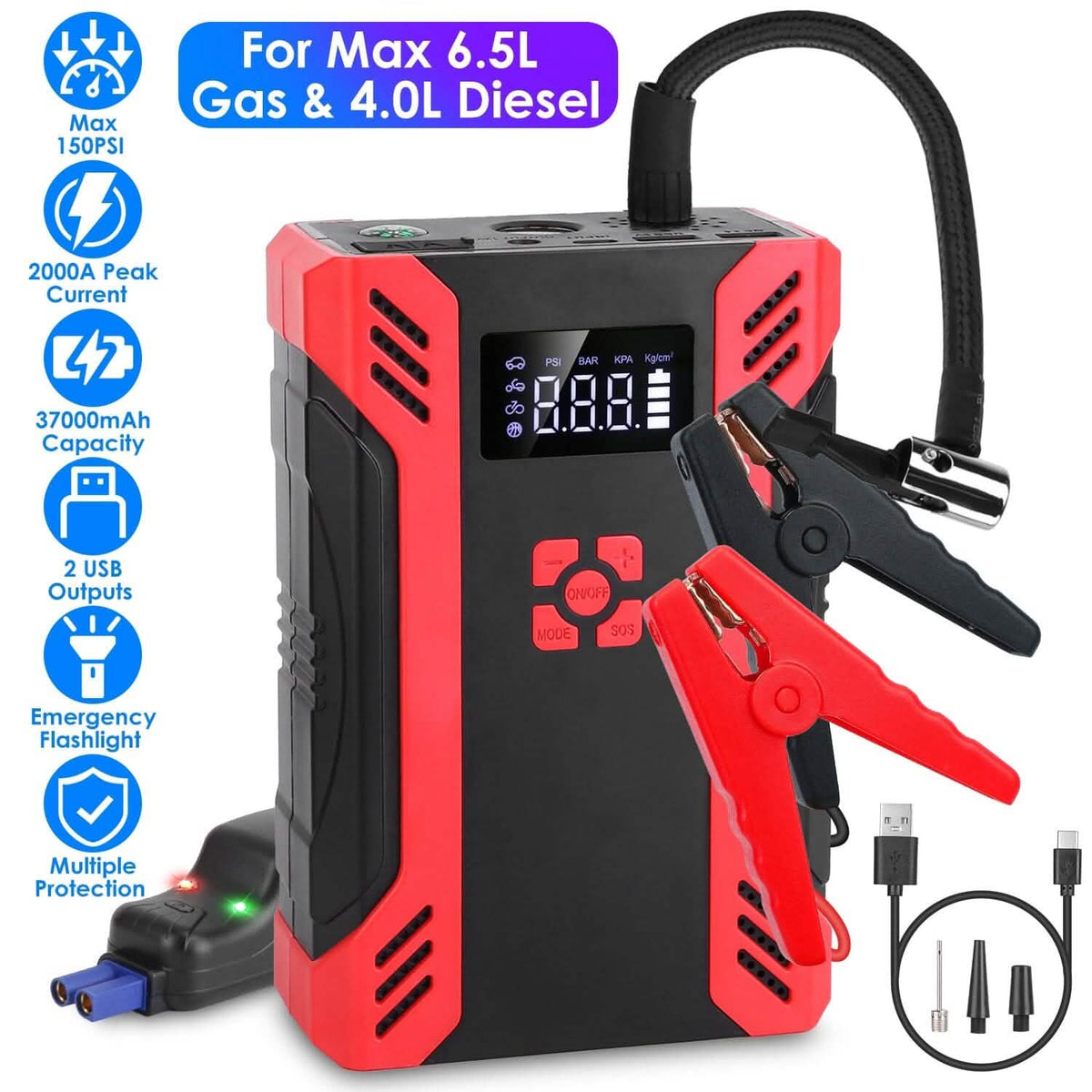 Car Jump Starter with Air Compressor - A-1 Thread Vault