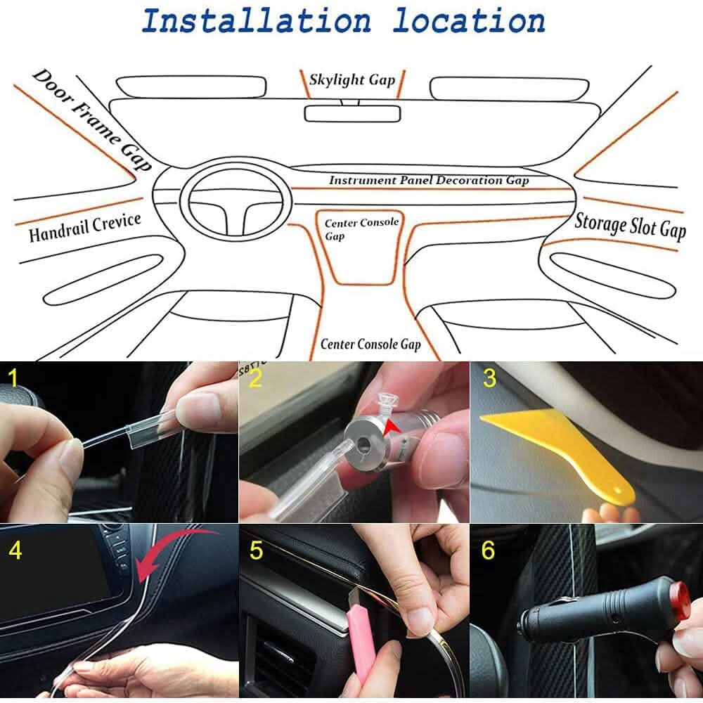 Car LED Strip Ambient Light Kit - A-1 Thread Vault