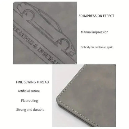 Car Long Multifunctional Driving License Holder Bag - A-1 Thread Vault