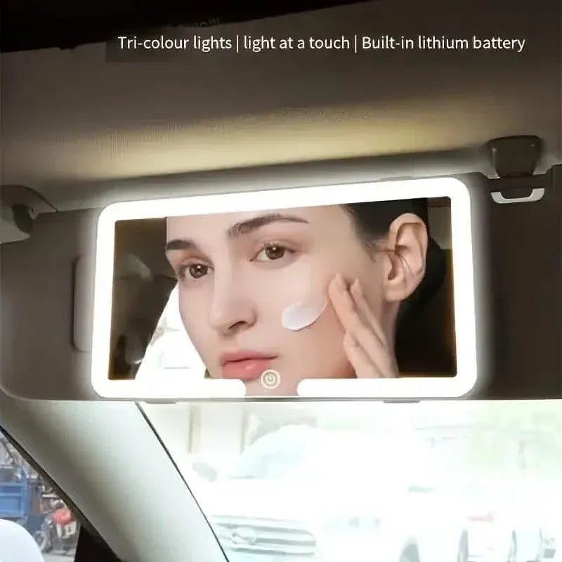 Car Mirror Vanity with LED Lights - A-1 Thread Vault