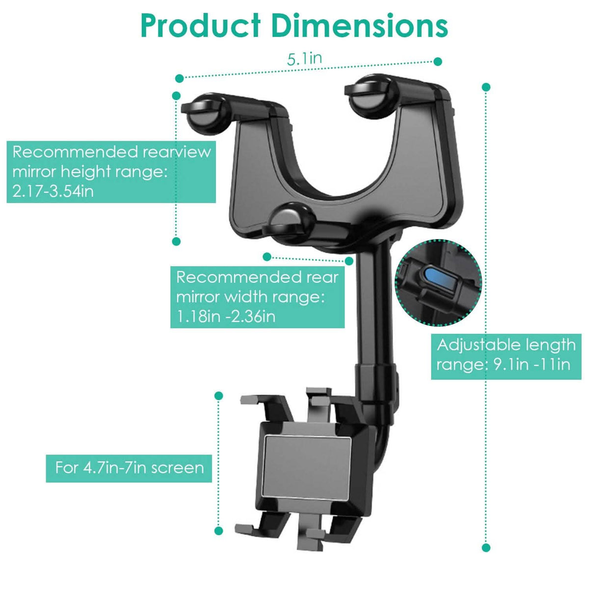 Car Mobile Phone Holder Bracket - A-1 Thread Vault