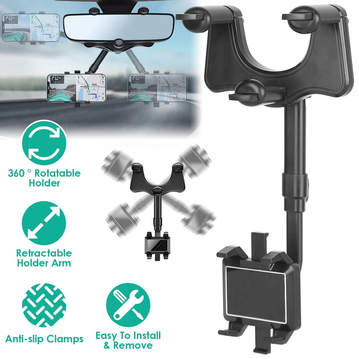 Car Mobile Phone Holder Bracket - A-1 Thread Vault