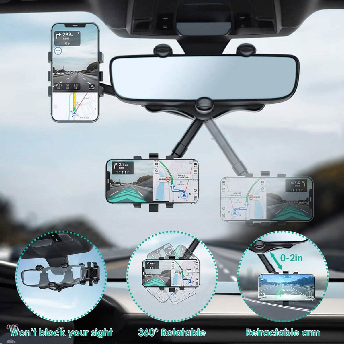 Car Mobile Phone Holder Bracket - A-1 Thread Vault