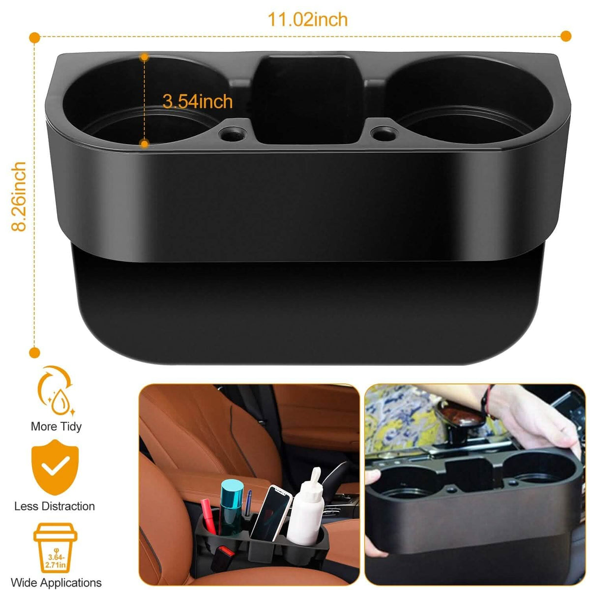 Car Seam Cup Holder Seat Gap Wedge - A-1 Thread Vault