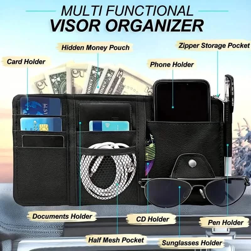 Car Sun Visor Organizer - A-1 Thread Vault