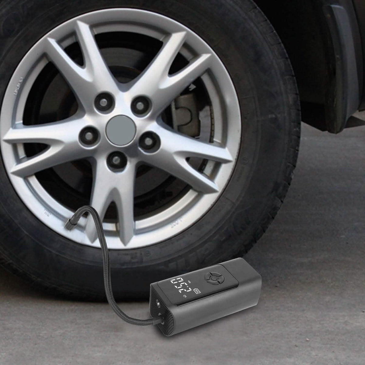 Car Tire Inflator Corded with LED Light - A-1 Thread Vault