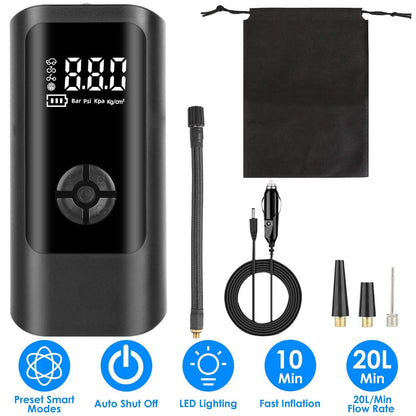 Car Tire Inflator Corded with LED Light - A-1 Thread Vault