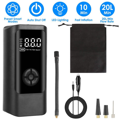 Car Tire Inflator Corded with LED Light - A-1 Thread Vault