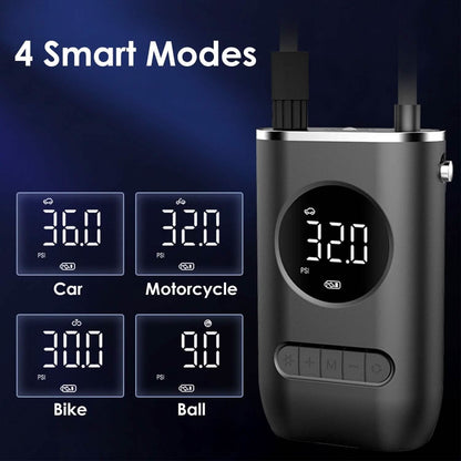 Car Tire Inflator Pump Portable 150 PSI with LED Light - A-1 Thread Vault