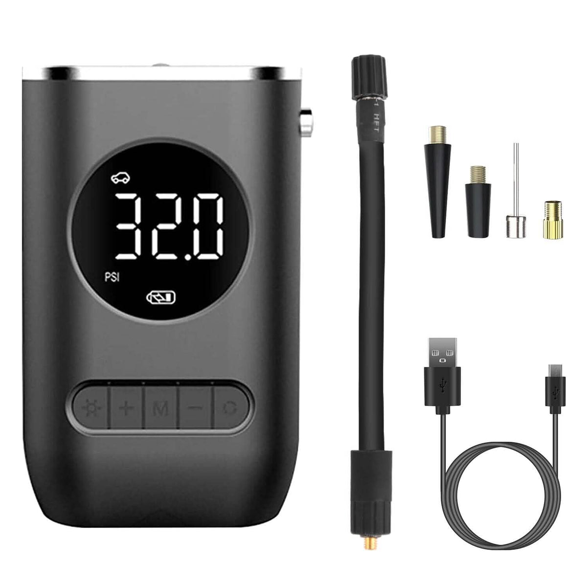 Car Tire Inflator Pump Portable 150 PSI with LED Light - A-1 Thread Vault