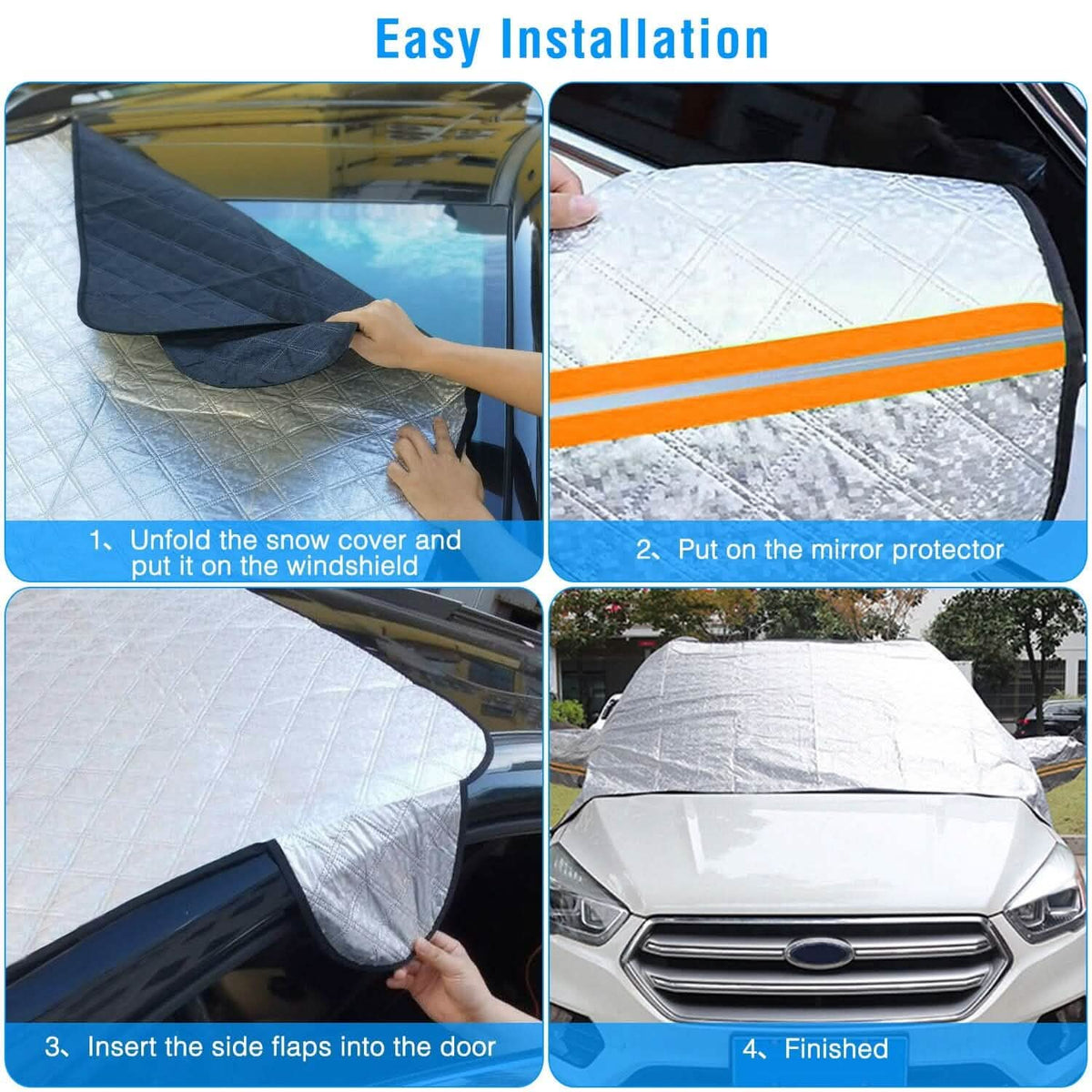 Car Windshield Snow Cover Windproof Magnetic Car Windscreen Cover - A-1 Thread Vault