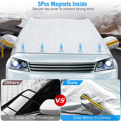 Car Windshield Snow Cover Windproof Magnetic Car Windscreen Cover - A-1 Thread Vault