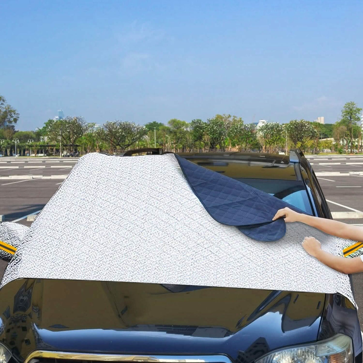Car Windshield Snow Cover Windproof Magnetic Car Windscreen Cover - A-1 Thread Vault