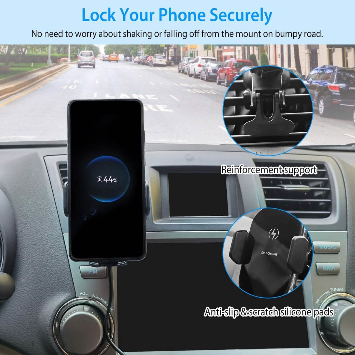 Car Wireless Phone Charger Car Air Vent Phone Mount - A-1 Thread Vault