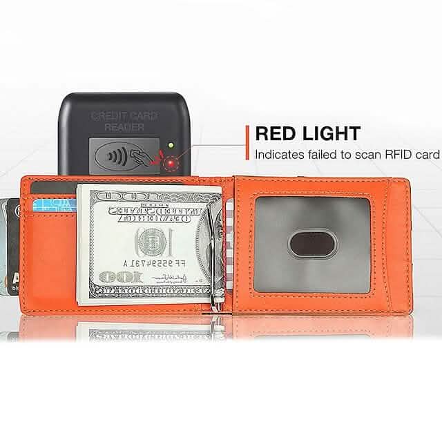 Carbon Fiber Rfid Men Wallets Bi-fold Vallet Billfold - A-1 Thread Vault