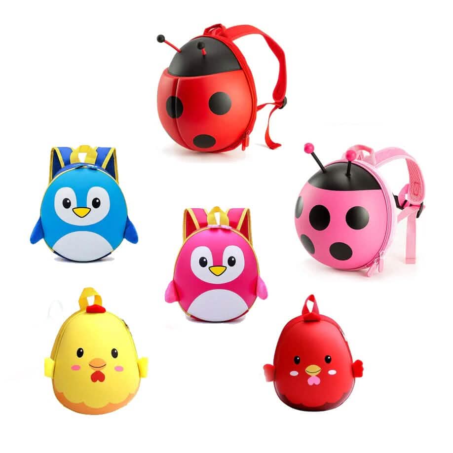 Cartoon Egg Shaped Kids Knapsacks - A-1 Thread Vault