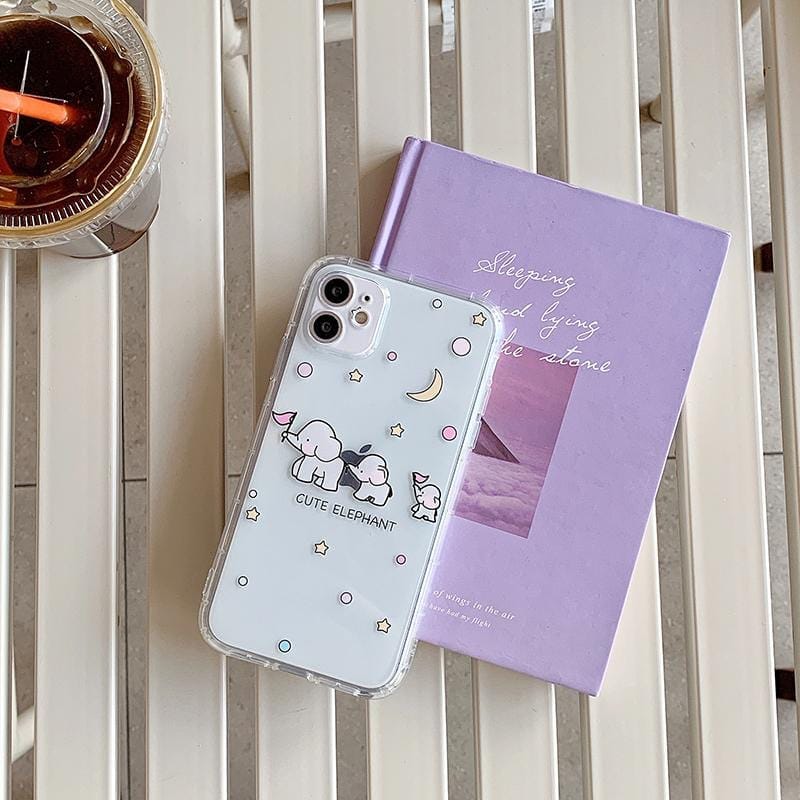 Cartoon Elephant Shockproof iPhone Case - A-1 Thread Vault