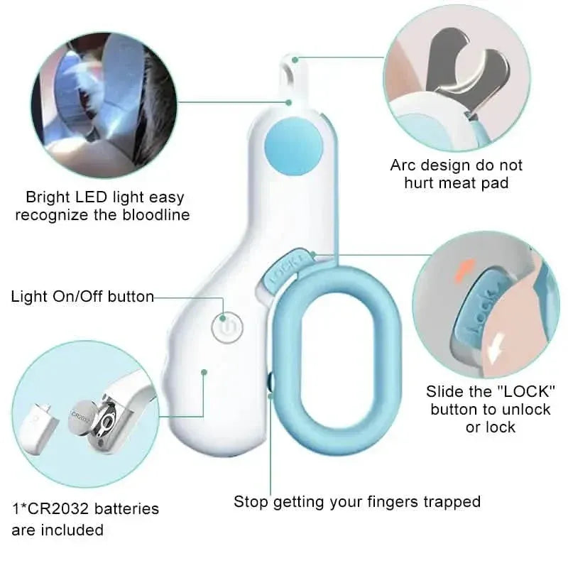 Cat Nail Clipper with LED Light - A-1 Thread Vault